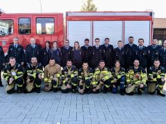 Die Gruppe im Löscheinsatz